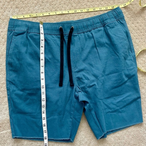 LIRX Men’s Blue Elastic/Tie Waist Pull On Cotton Shorts-Size XL - Picture 4 of 6